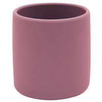 We Might Be Tiny Silicone Cup with Sippy Lid (+ mini straw) Set - Dusty Rose